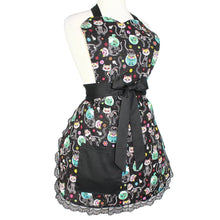 Load image into Gallery viewer, Day of the Dead Kitties Apron