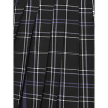Load image into Gallery viewer, Daria Nancy Black and Purple Check Pleated Mini Skirt