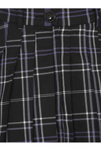 Load image into Gallery viewer, Daria Nancy Black and Purple Check Pleated Mini Skirt