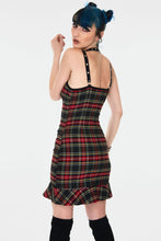 Load image into Gallery viewer, Red Tartan Stretch Mini Dress