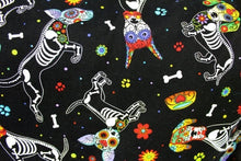 Load image into Gallery viewer, Day of the Dead Puppies Skirt