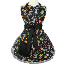Load image into Gallery viewer, Day of the Dead Doggies Apron