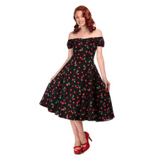 Load image into Gallery viewer, Dolores Cherry Doll Dress- Low Inventory!