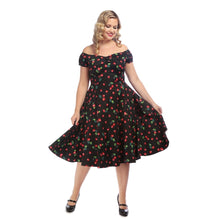 Load image into Gallery viewer, Dolores Cherry Doll Dress- Low Inventory!