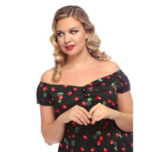 Load image into Gallery viewer, Dolores Cherry Doll Dress- Low Inventory!