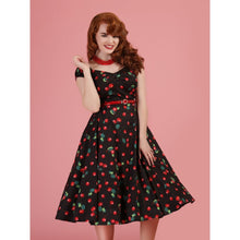 Load image into Gallery viewer, Dolores Cherry Doll Dress- Low Inventory!