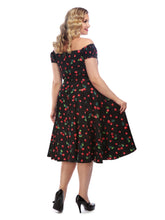 Load image into Gallery viewer, Dolores Cherry Love Doll Dress