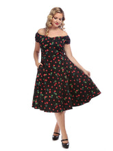 Load image into Gallery viewer, Dolores Cherry Love Doll Dress