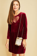 Load image into Gallery viewer, red velvet heart dress