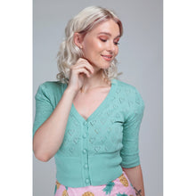 Load image into Gallery viewer, Mint Heart Evie Cardigan