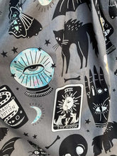 Load image into Gallery viewer, Fortune Teller Eye of the Moon Gathered Circle Skirt