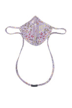 Load image into Gallery viewer, Lavender Floral Mask with Neck Strap