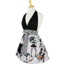Load image into Gallery viewer, Gothic Pinup Ladies Gray Apron