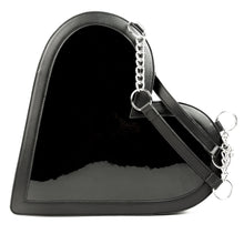 Load image into Gallery viewer, Heartbreaker Glossy Black Purse