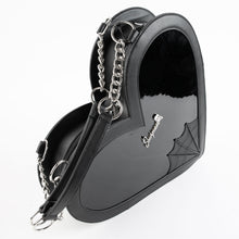 Load image into Gallery viewer, Heartbreaker Glossy Black Purse