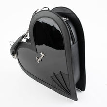 Load image into Gallery viewer, Heartbreaker Glossy Black Purse
