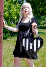 Load image into Gallery viewer, Heartbreaker Black and White Stripe Purse