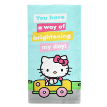Load image into Gallery viewer, "You Have A Way Of Brightening My Day!" Hello Kitty Tea Towel