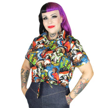 Load image into Gallery viewer, Universal Monsters Knot Tie Top