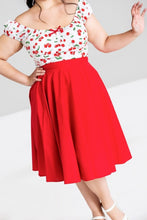 Load image into Gallery viewer, Paula Red 50's Skirt