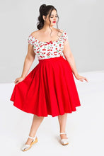 Load image into Gallery viewer, Paula Red 50's Skirt