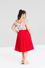 Load image into Gallery viewer, Paula Red 50's Skirt
