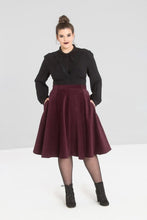 Load image into Gallery viewer, Jefferson Wine Corduroy Skirt