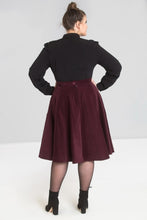 Load image into Gallery viewer, Jefferson Wine Corduroy Skirt