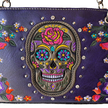 Load image into Gallery viewer, Sugar Skull Shoulder Bag