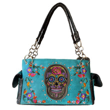 Load image into Gallery viewer, Sugar Skull Shoulder Bag