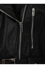 Load image into Gallery viewer, Spooky Babe PU Biker Jacket