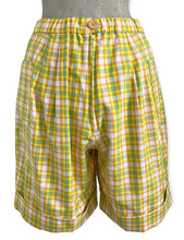 Load image into Gallery viewer, Yellow Plaid Shorts
