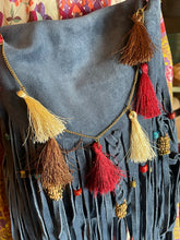 Load image into Gallery viewer, OOAK Suede Bag with Fringe- More Colors Available!