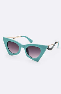 Square Mod Wavy Arm Cat Eye Sunglasses- More Styles Available!