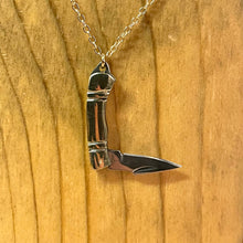 Load image into Gallery viewer, Tiny Pocket Knife Necklace