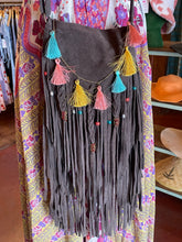 Load image into Gallery viewer, OOAK Suede Bag with Fringe- More Colors Available!