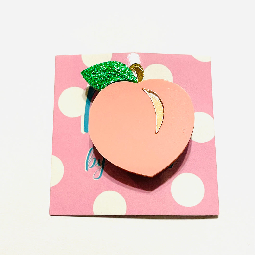 Peach Acrylic Pin