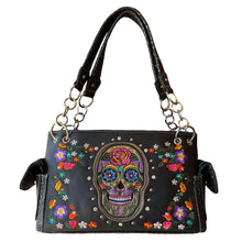 Load image into Gallery viewer, Sugar Skull Shoulder Bag