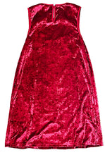 Load image into Gallery viewer, Burgundy Lace and Velvet Sleeveless Dress