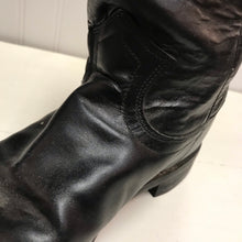 Load image into Gallery viewer, Black Shortie Cowboy Boots