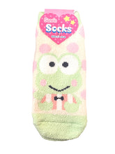 Load image into Gallery viewer, Keroppi Polka Dot Fuzzy Ankle Socks
