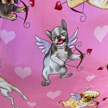 Load image into Gallery viewer, Pink Puppy Love Gathered Circle Skirt