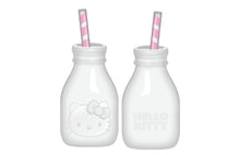 Load image into Gallery viewer, Hello Kitty Mini Ceramic Milk Jug with Straw