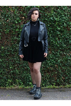 Load image into Gallery viewer, Spooky Babe PU Biker Jacket