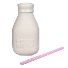 Load image into Gallery viewer, Hello Kitty Mini Ceramic Milk Jug with Straw
