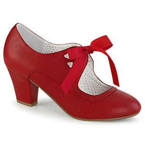 Red Wiggle Cuban Heel Shoes