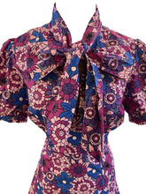 Load image into Gallery viewer, Pippa Violet Flower Power Dress
