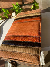 Load image into Gallery viewer, Vintage Multicolor Snakeskin Clutch Purse