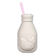 Load image into Gallery viewer, Hello Kitty Mini Ceramic Milk Jug with Straw