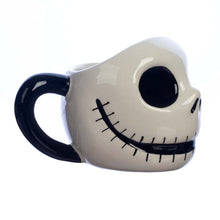 Load image into Gallery viewer, Nightmare Before Christmas Jack Skellington Face Sculpted Ceramic Mug